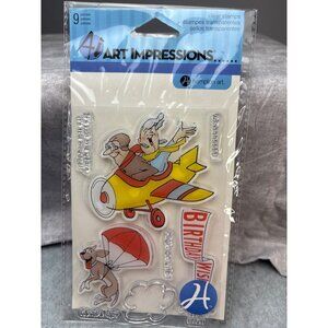 Art Impressions Clear Cling Stamps Birthday Set Hampton Art